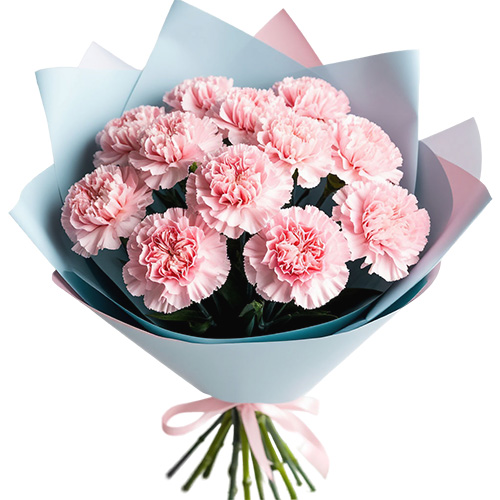 "Нежное сияние". Букет диантусов