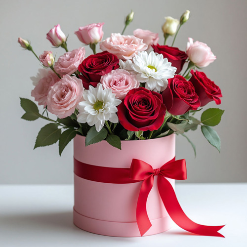 "Нежность и страсть". Композиция в коробке