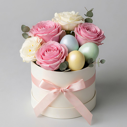 "Пасхальный этюд". Композиция в коробке